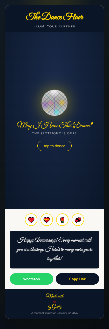 Dance Floor theme preview