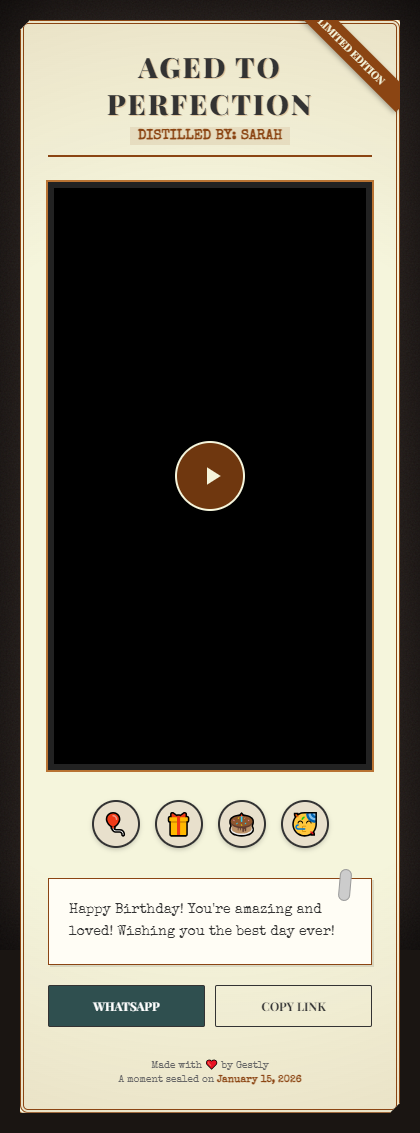 Aged for Perfection theme preview