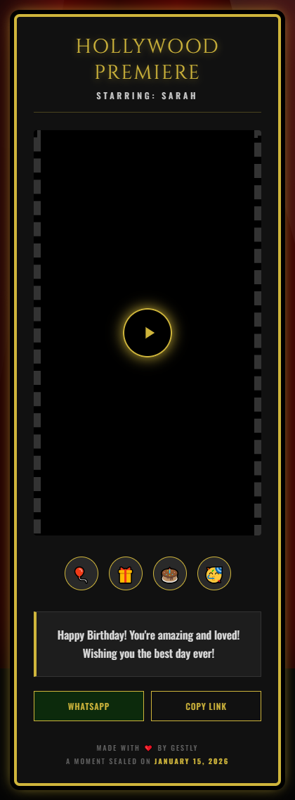 Hollywood Premiere theme preview