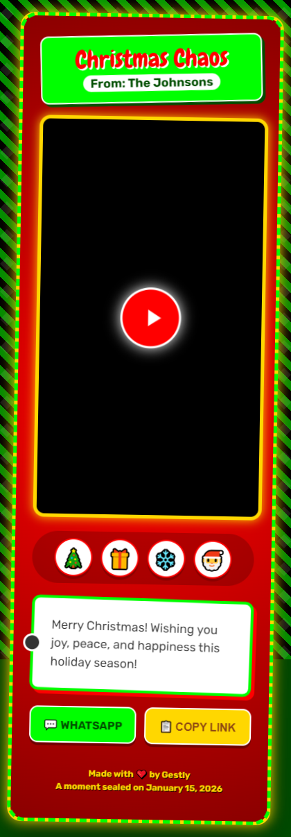 Christmas Chaos theme preview