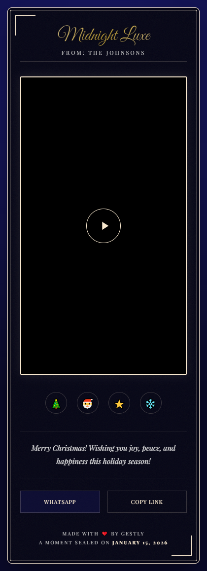 Midnight Luxe theme preview