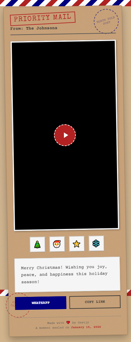 North Pole Airmail theme preview