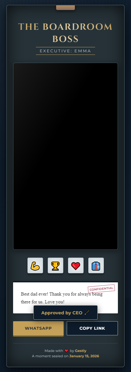 The Boardroom Boss theme preview