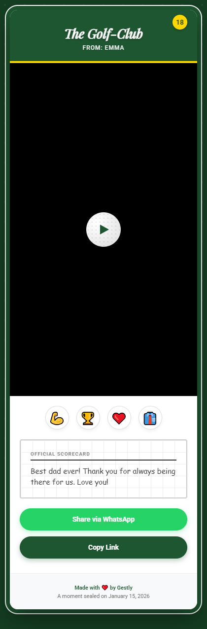 The Golf Club theme preview