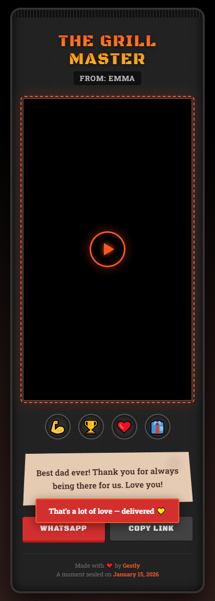 The Grill Master theme preview