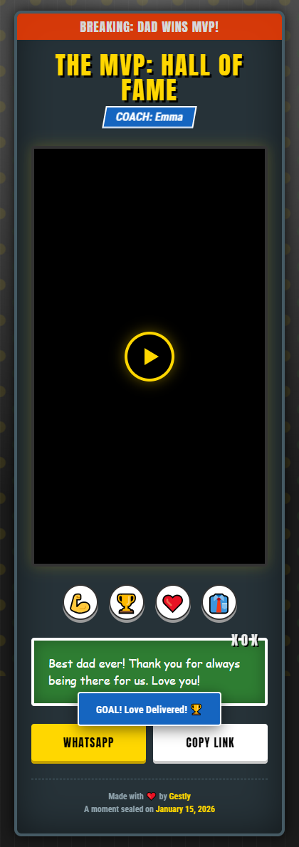 The MVP Hall of Fame theme preview
