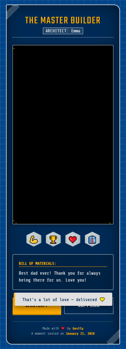 The Master Builder theme preview