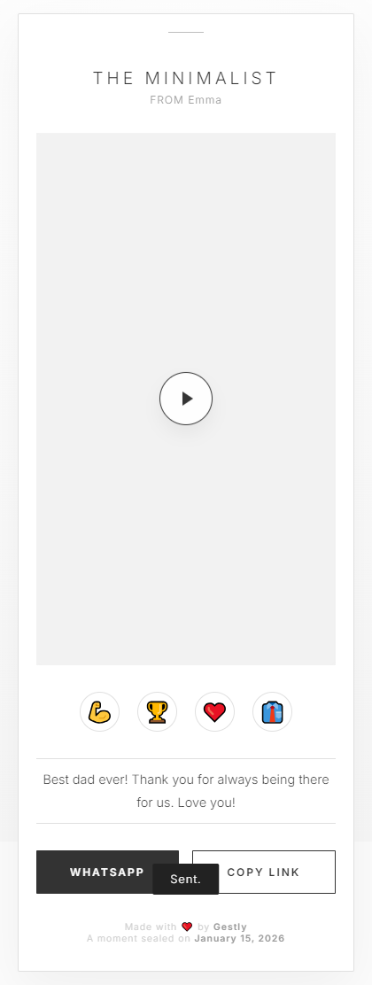 The Minimalist theme preview