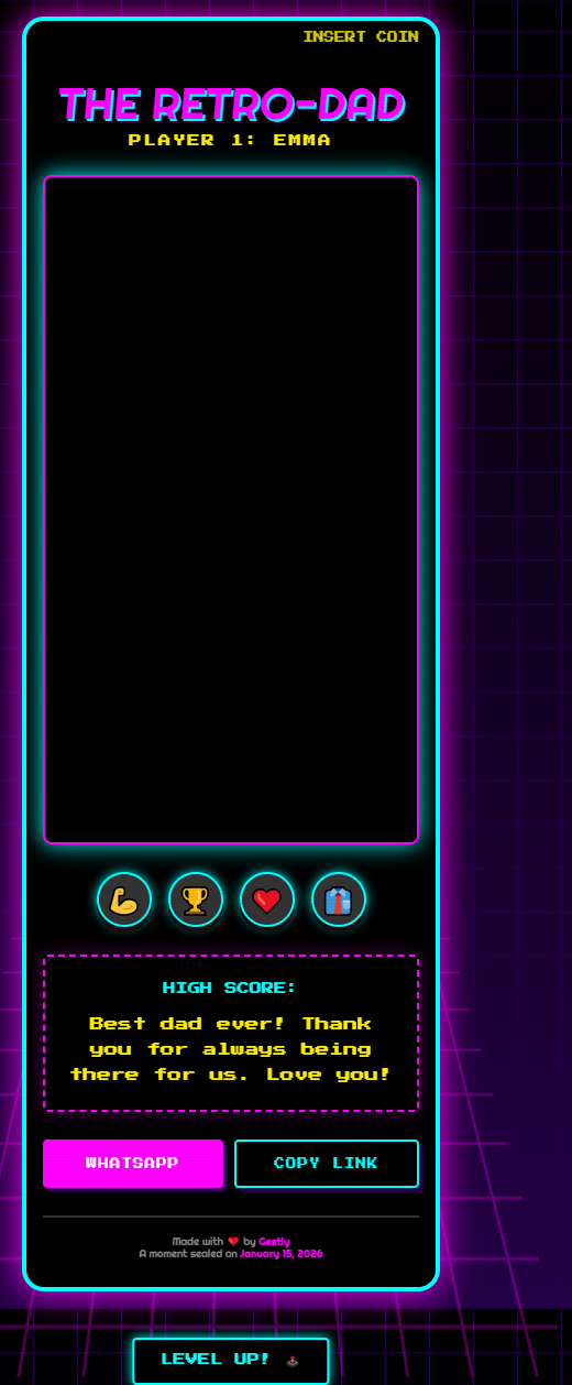 The Retro Dad 80s theme preview