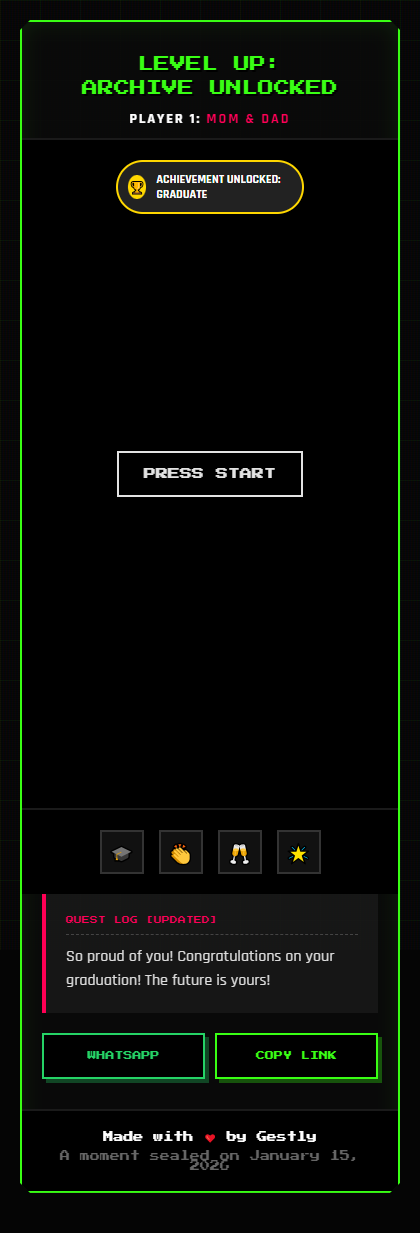Level Up Archive Unlocked theme preview