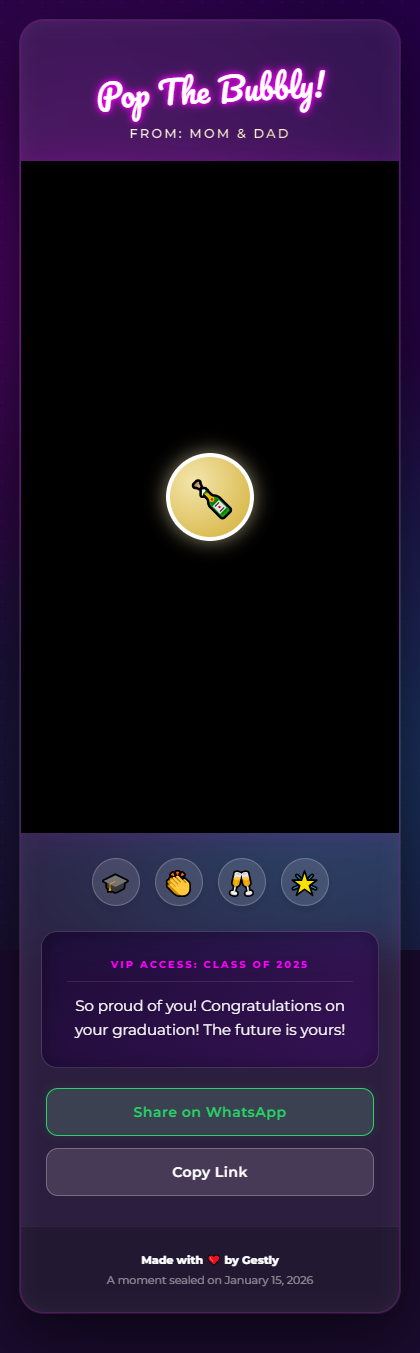 Pop The Bubbly theme preview