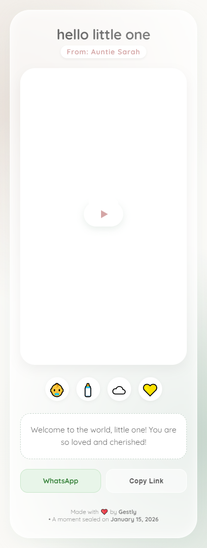 Hello Little One theme preview