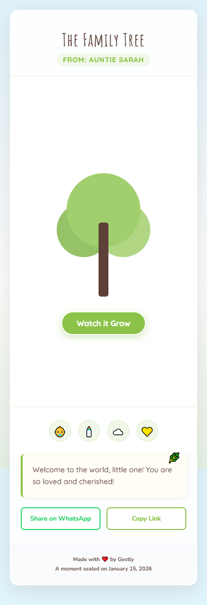 The Family Tree theme preview