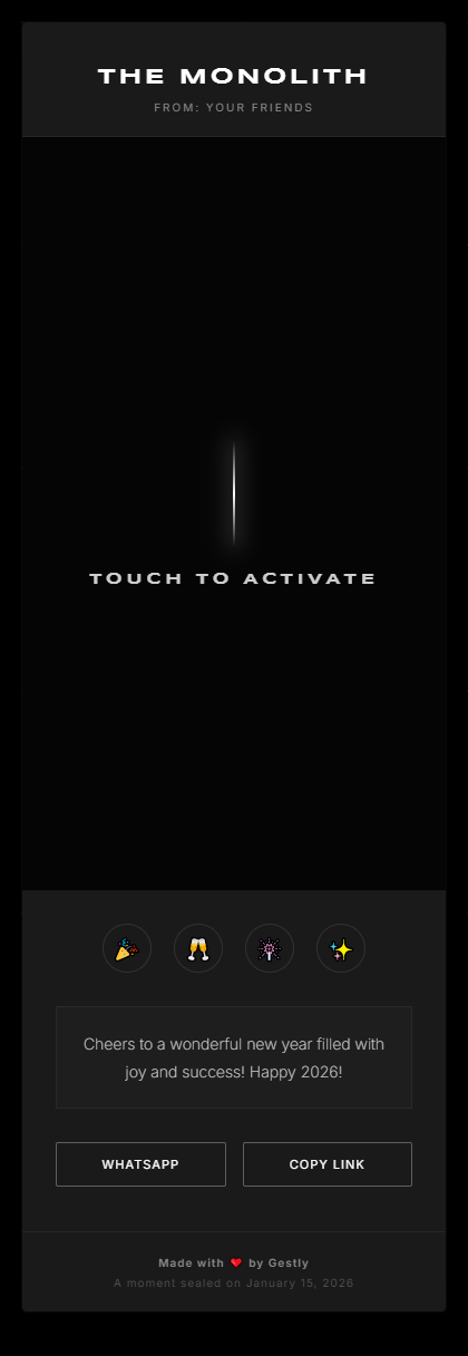The Monolith theme preview