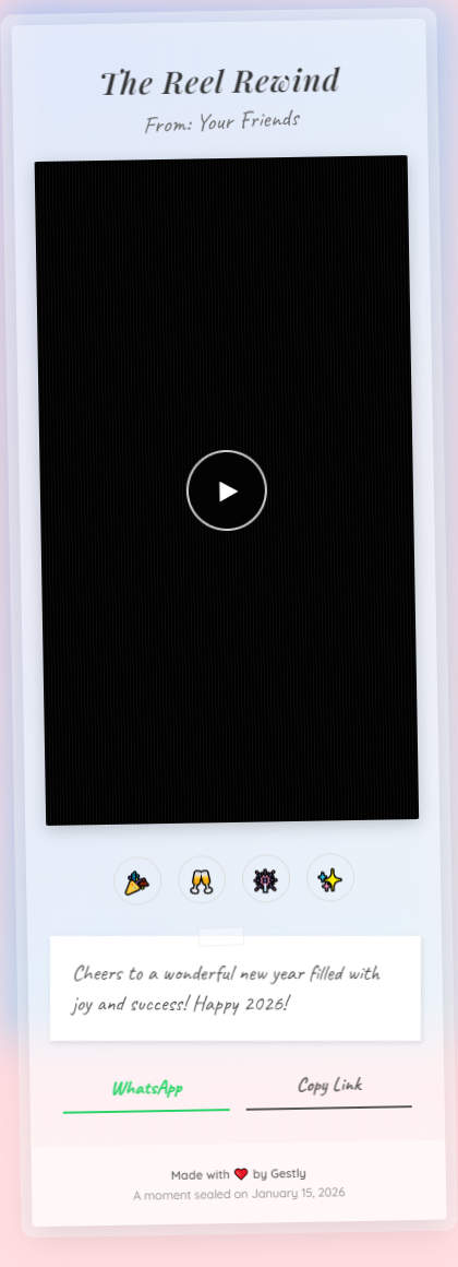 The Reel Rewind theme preview