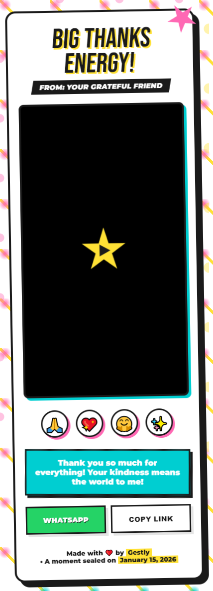Big Thanks Energy theme preview
