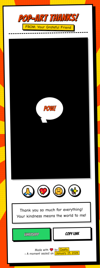 The Pop Art Explosion theme preview