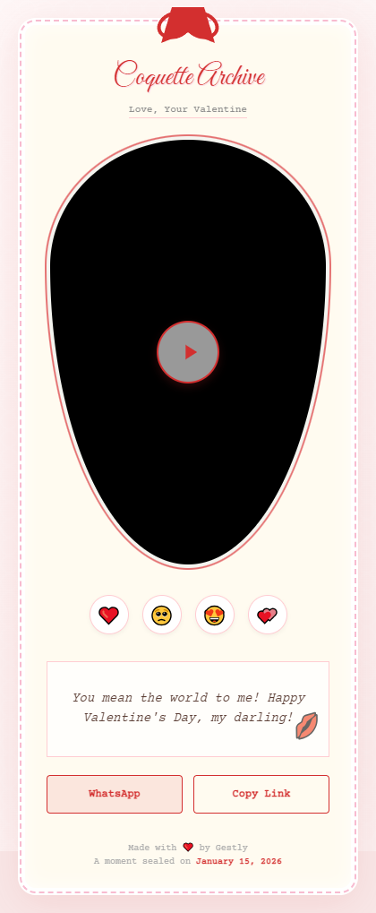 The Coquette Archive theme preview