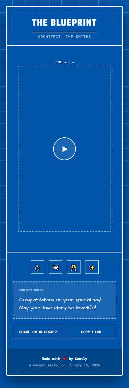 The Blueprint theme preview