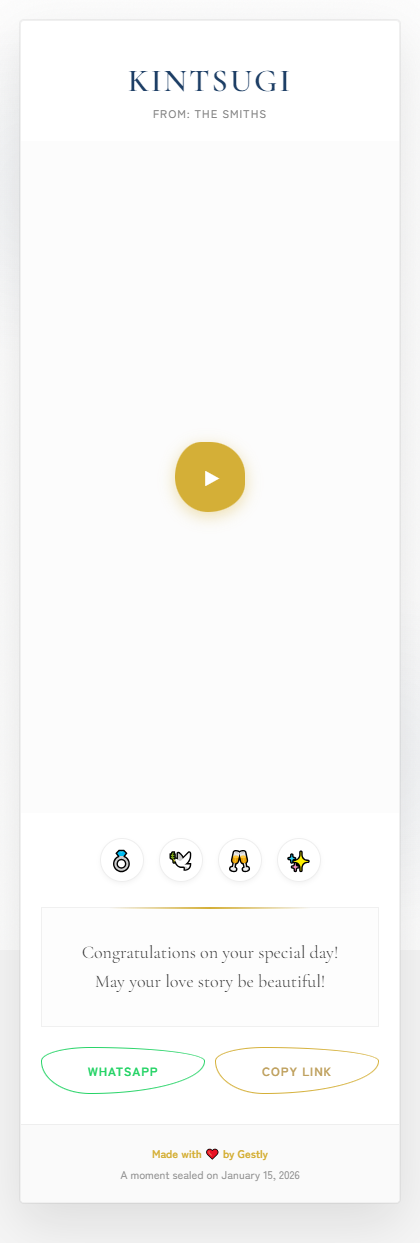The Kintsugi theme preview